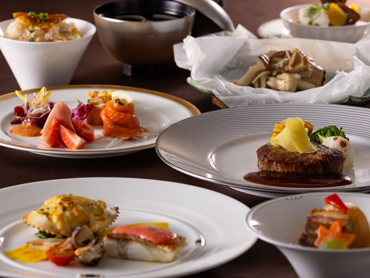 郡山ビューホテルアネックス 顔合わせ・結納の料理 1