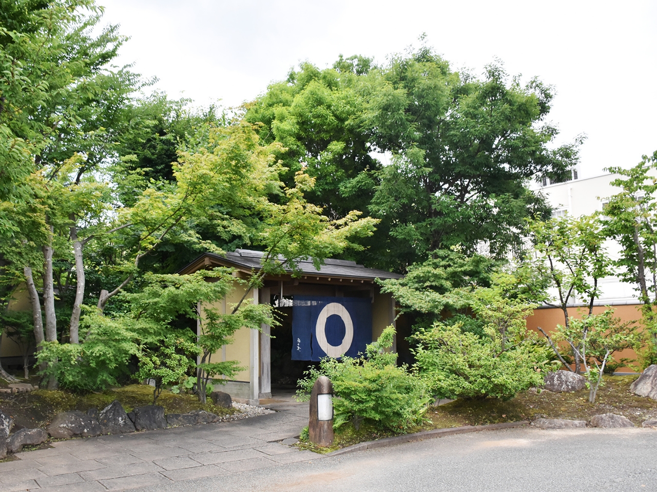 たくさんの木々に囲まれ、店内からも緑の景色を楽しめます